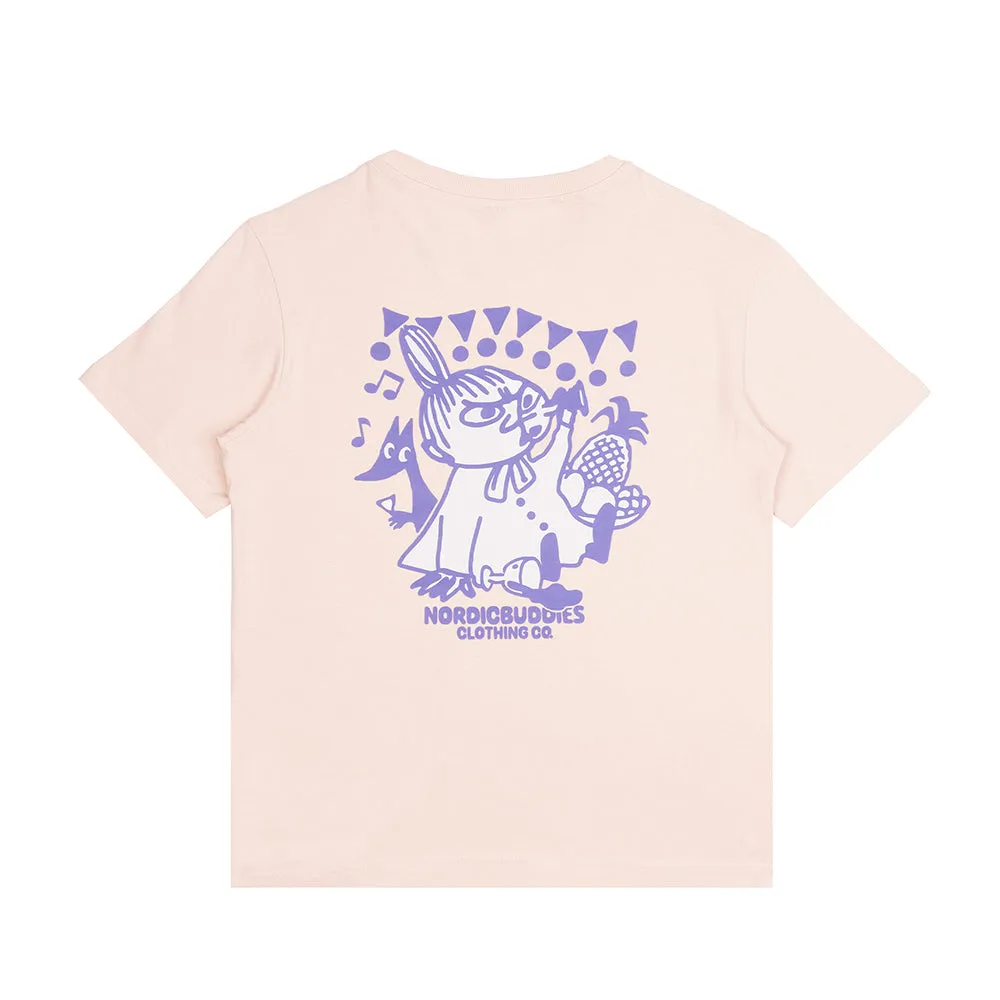 Moomin Little My's Party T-shirt Pink t-shirt rose