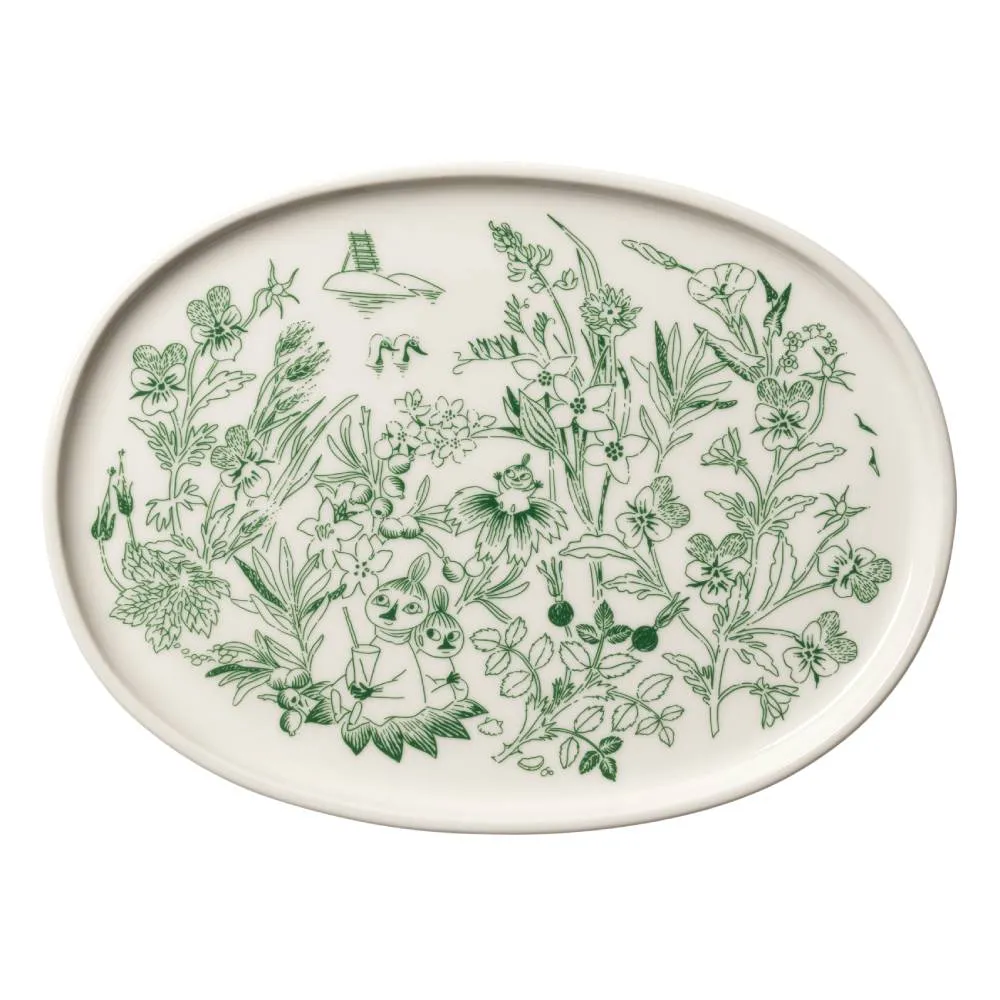 Moomintroll Haru plat de service vert 17 cm