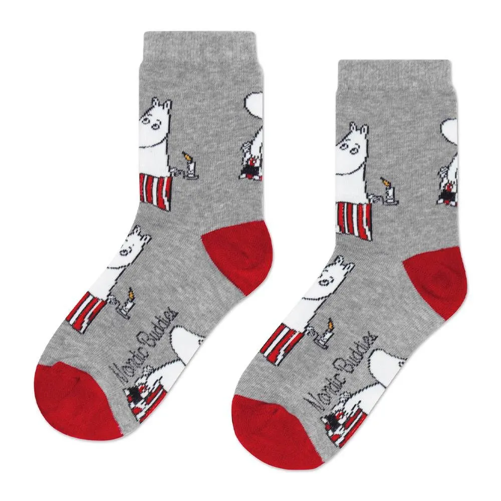 Moomintroll Moominmamma chaussettes bougie grises 36-42