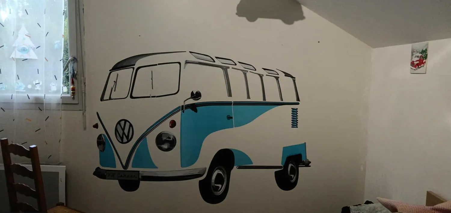 Brisa VW Collection T1 Bus sticker mural