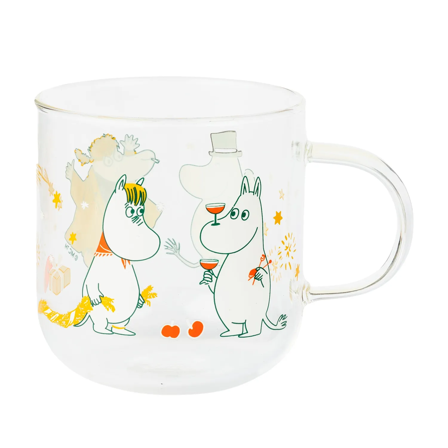 Moomintroll Gift of Love mugs en verre 30 cl lot de 2