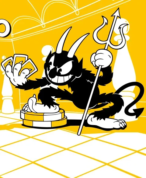 Pixgoodies Cuphead Don't Deal mug céramique devil