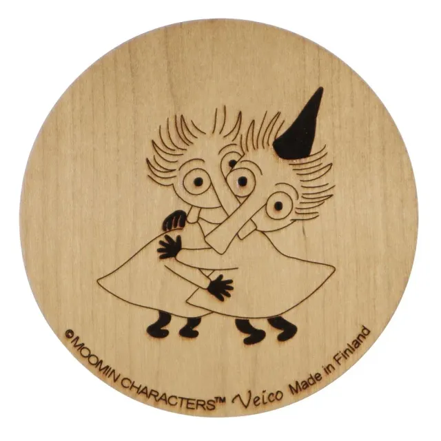 Moomintroll Thingumy & Bob sous-verre bouleau