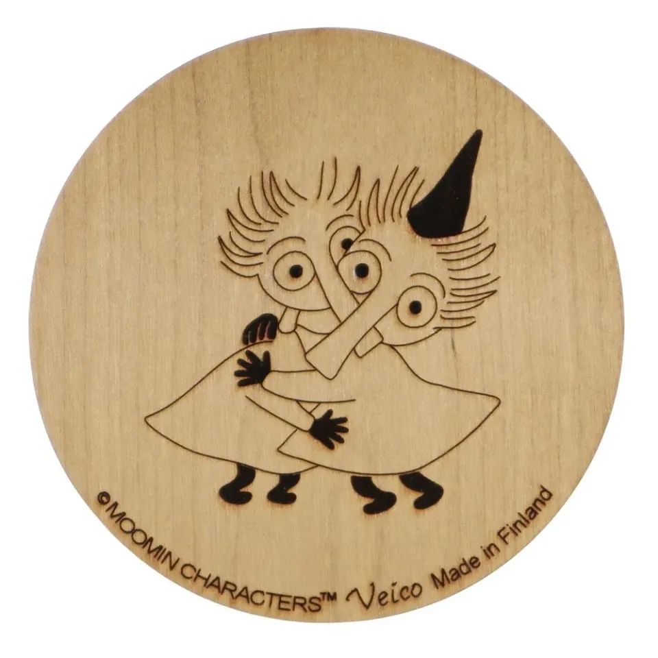 Moomintroll Thingumy & Bob sous-verre bouleau