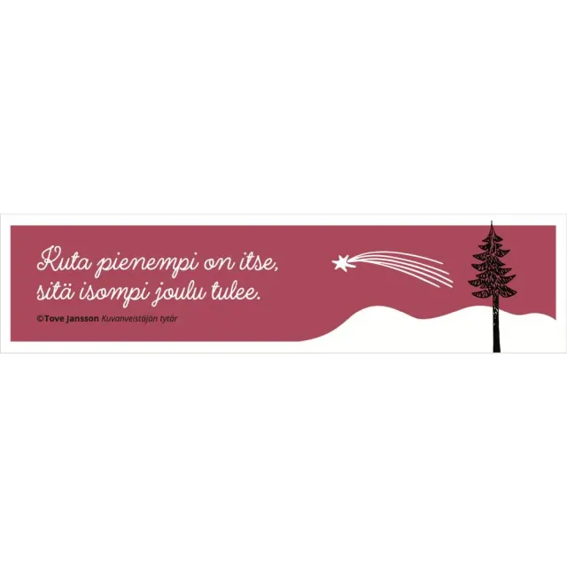 Moomintroll Moomin Christmas Quote Bookmark marque-page Noël
