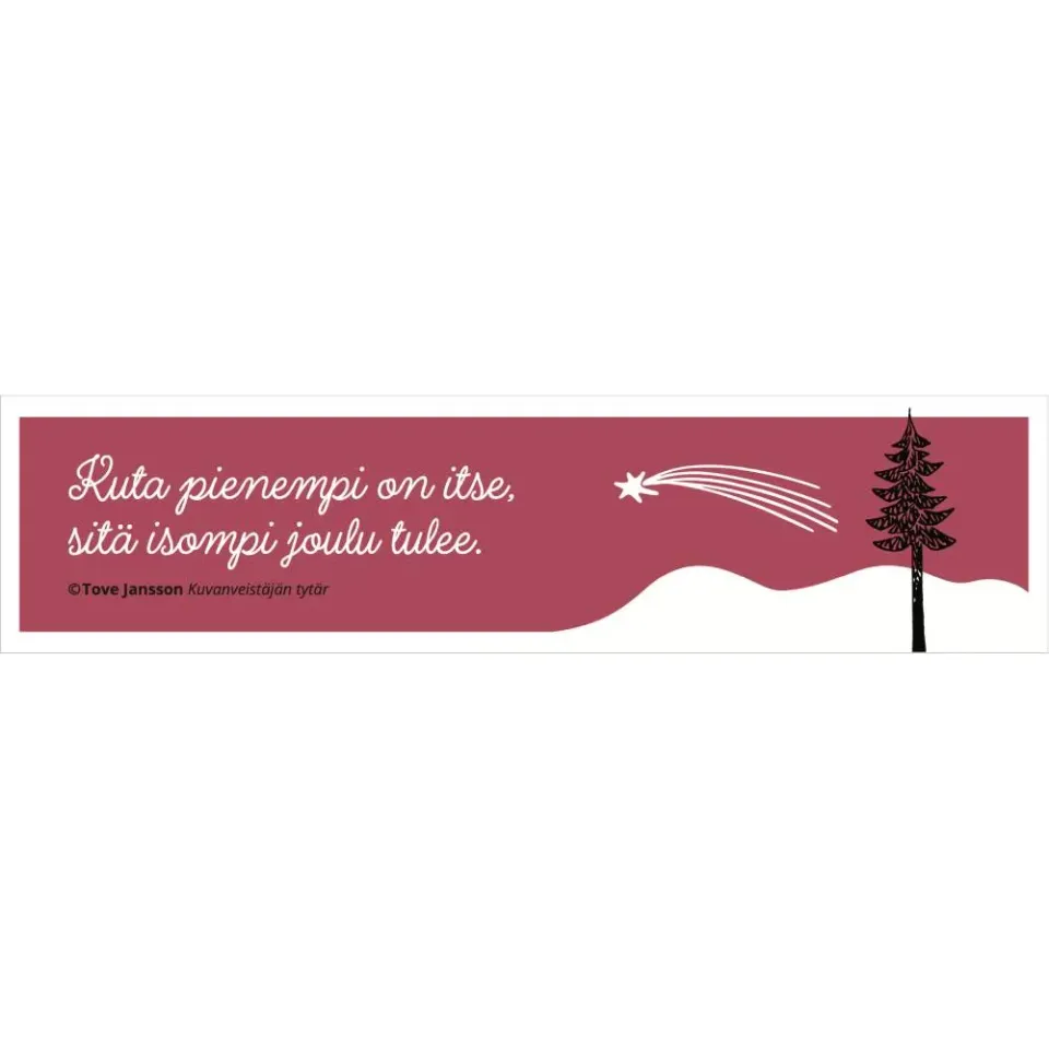 Moomintroll Moomin Christmas Quote Bookmark marque-page Noël