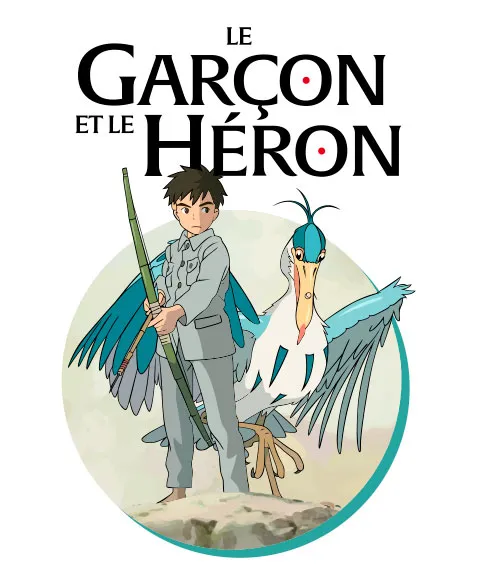 Pixgoodies Le Garçon et le Héron t-shirt coton Ghibli