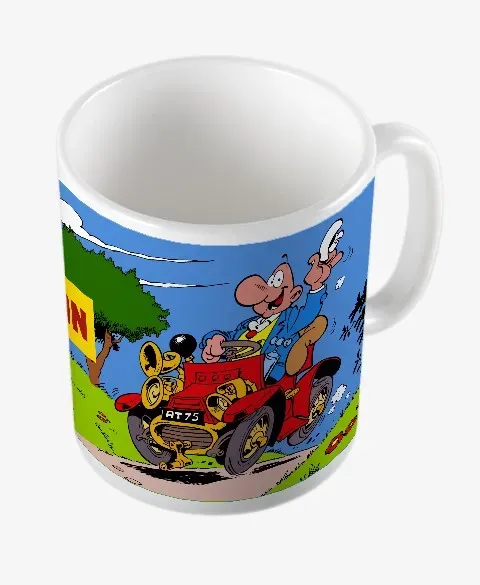 Pixgoodies Mug Achille Talon part en vacances céramique