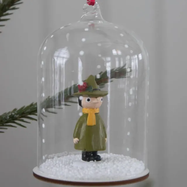 Moomintroll Snufkin décoration cloche verre 11 cm