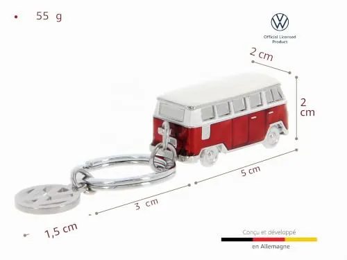 Brisa VW Collection T1 Bus porte-clés 3D métal