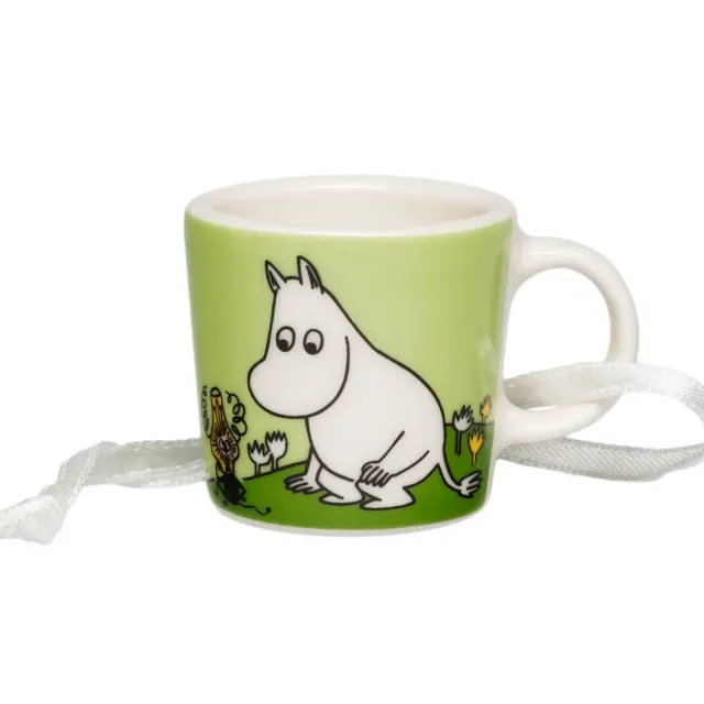 Moomintroll mini mug vert 12 ml vitroporcelaine