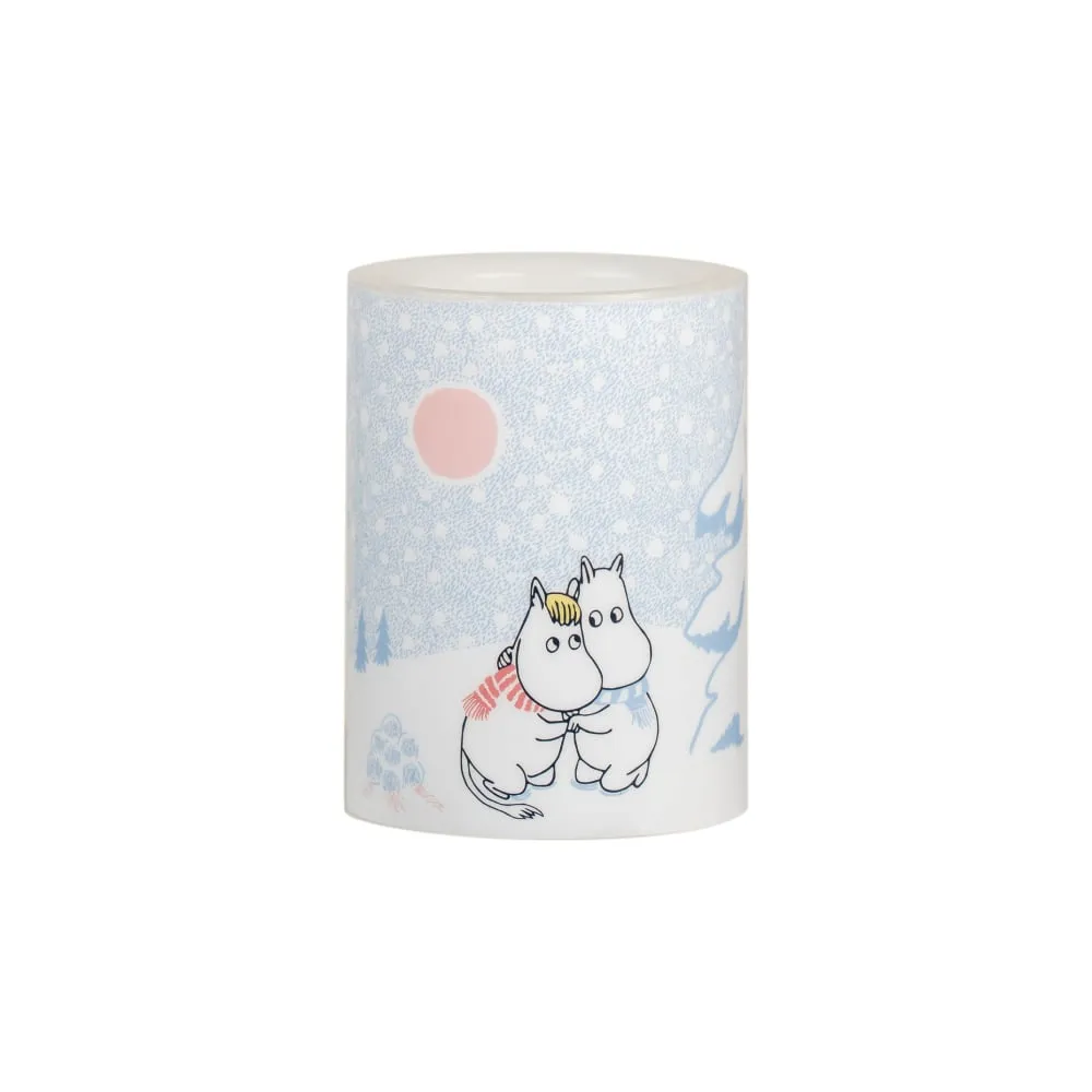 Moomintroll Let It Snow bougie LED bleue 10cm