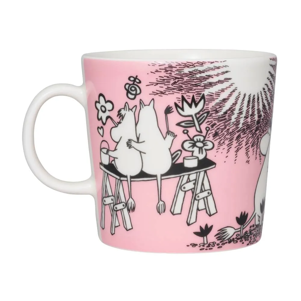 Moomintroll Love Moomin mug rose 400 ml en céramique