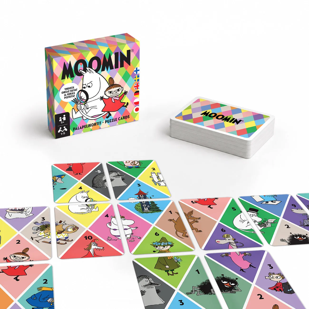 Moomintroll Puzzle Playing Cards jeu de cartes 55 cartes mosaïque