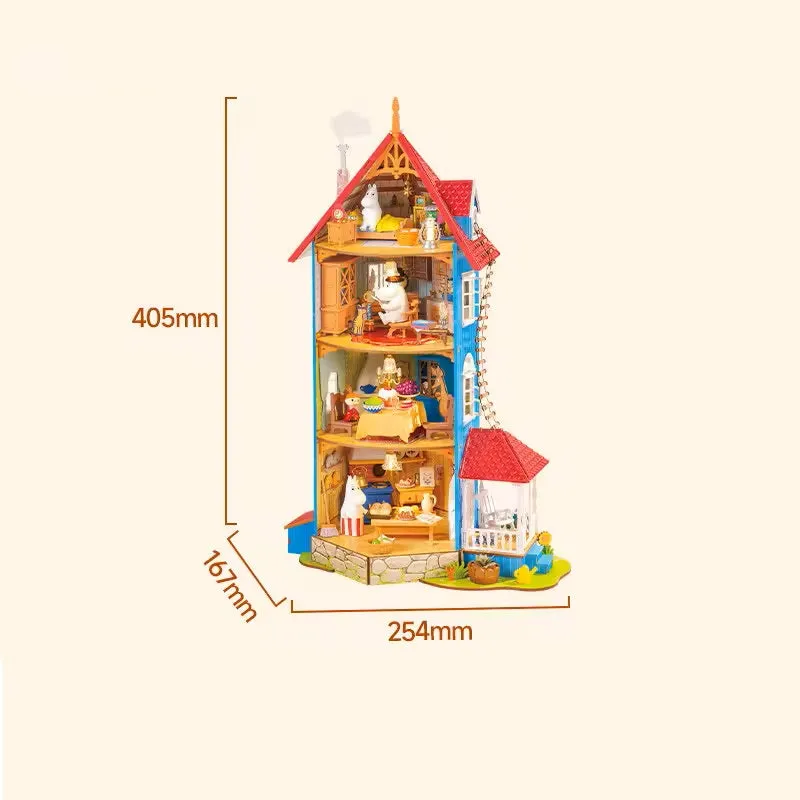 Moomintroll Moominhouse maison de poupée 3D à construire