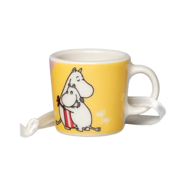 Moomintroll Family Time mini mug jaune vitroporcelaine