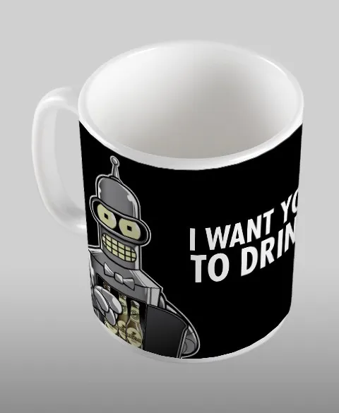 Pixgoodies Futurama Bender paye sa tournée mug céramique
