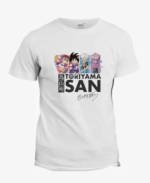 Pixgoodies Akira Toriyama Son Goku et compagnie t-shirt coton