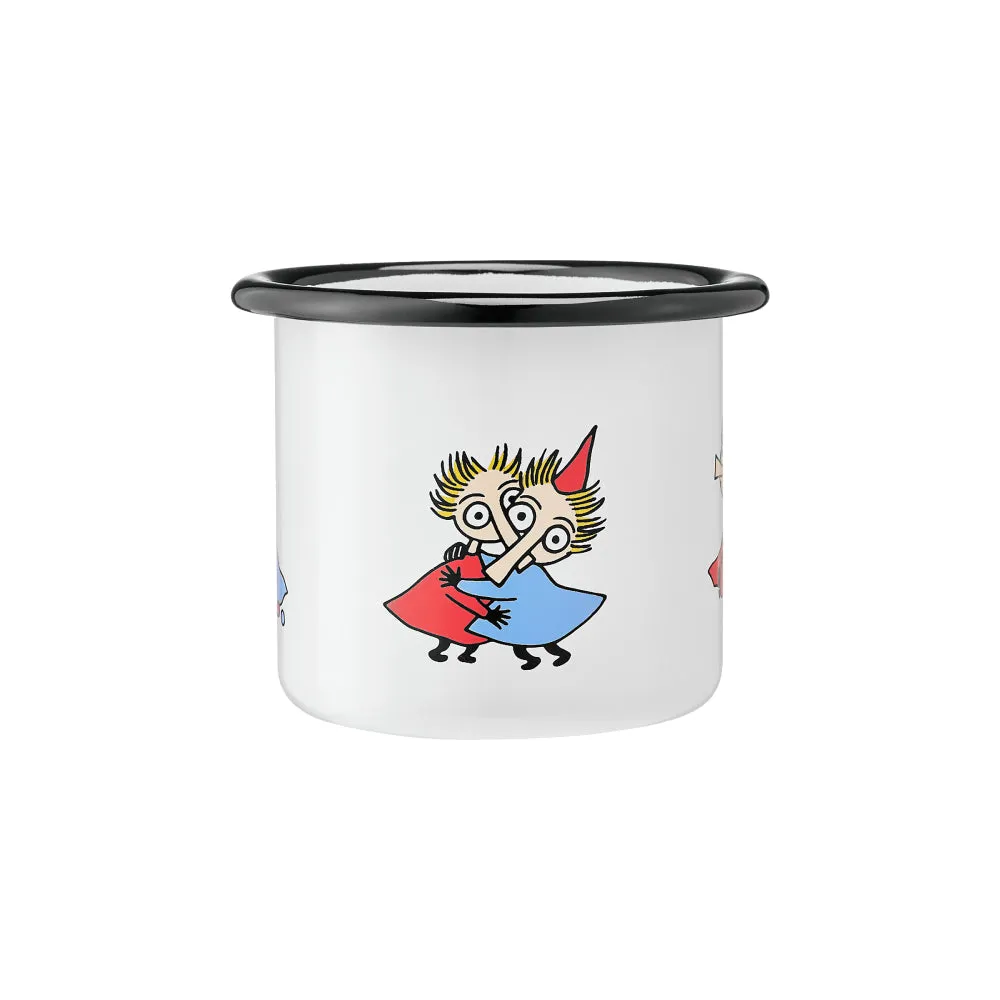 Moomintroll Thingumy & Bob mug émaillé 15 cl blanc
