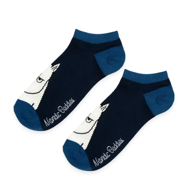 Moomintroll Angry chaussettes basses noires 40-45 coton