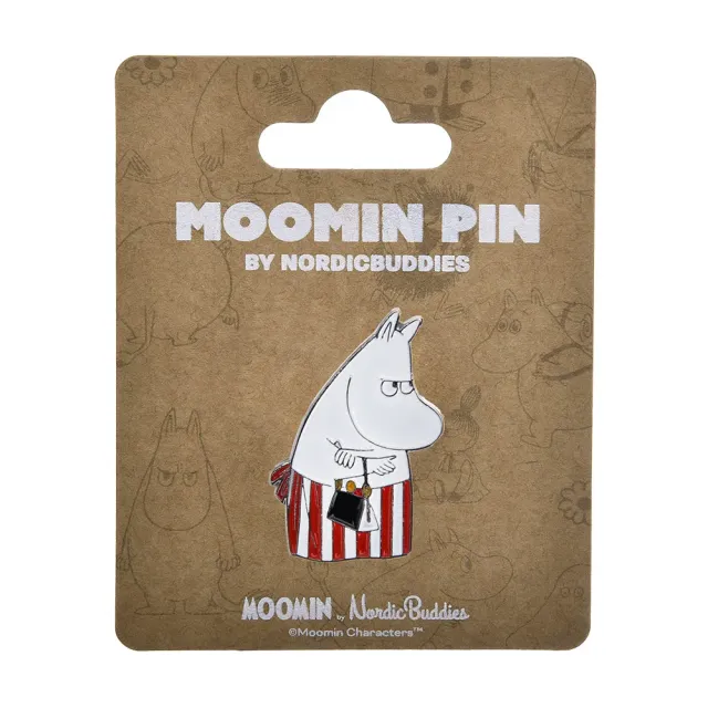Moomintroll Moominmamma pin's badge rouge métal 4x3 cm