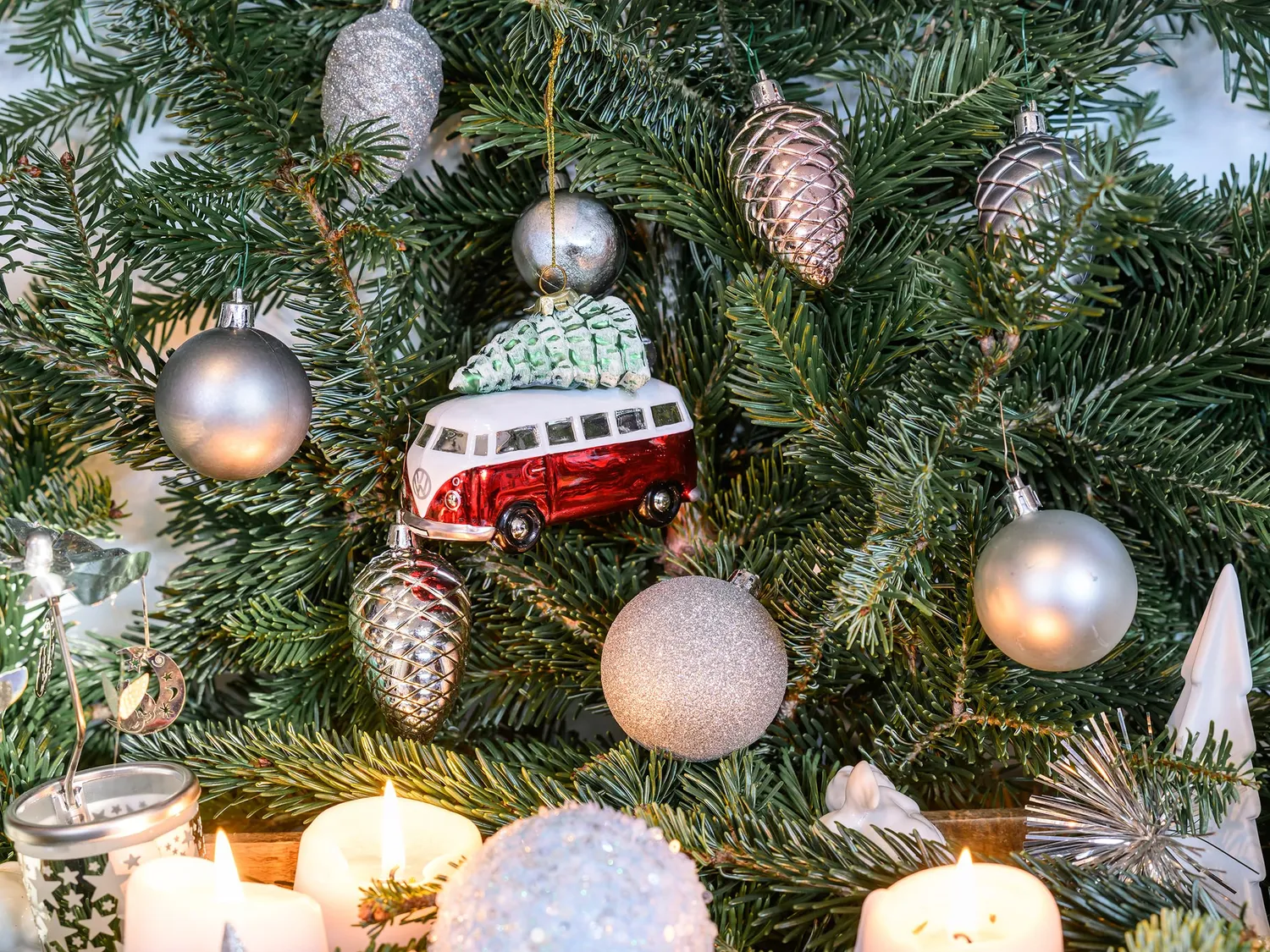 Brisa VW Collection décoration Noël verre peinte main