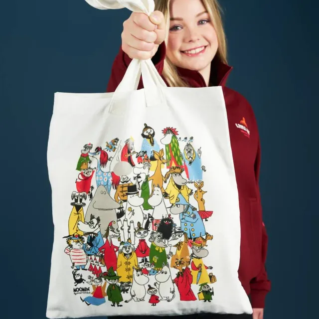 Moomin Class Reunion sac cabas 37 x 41 cm coton recyclé