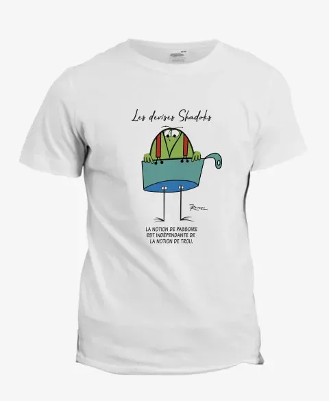 Pixgoodies Les Shadoks La notion de trou t-shirt coton