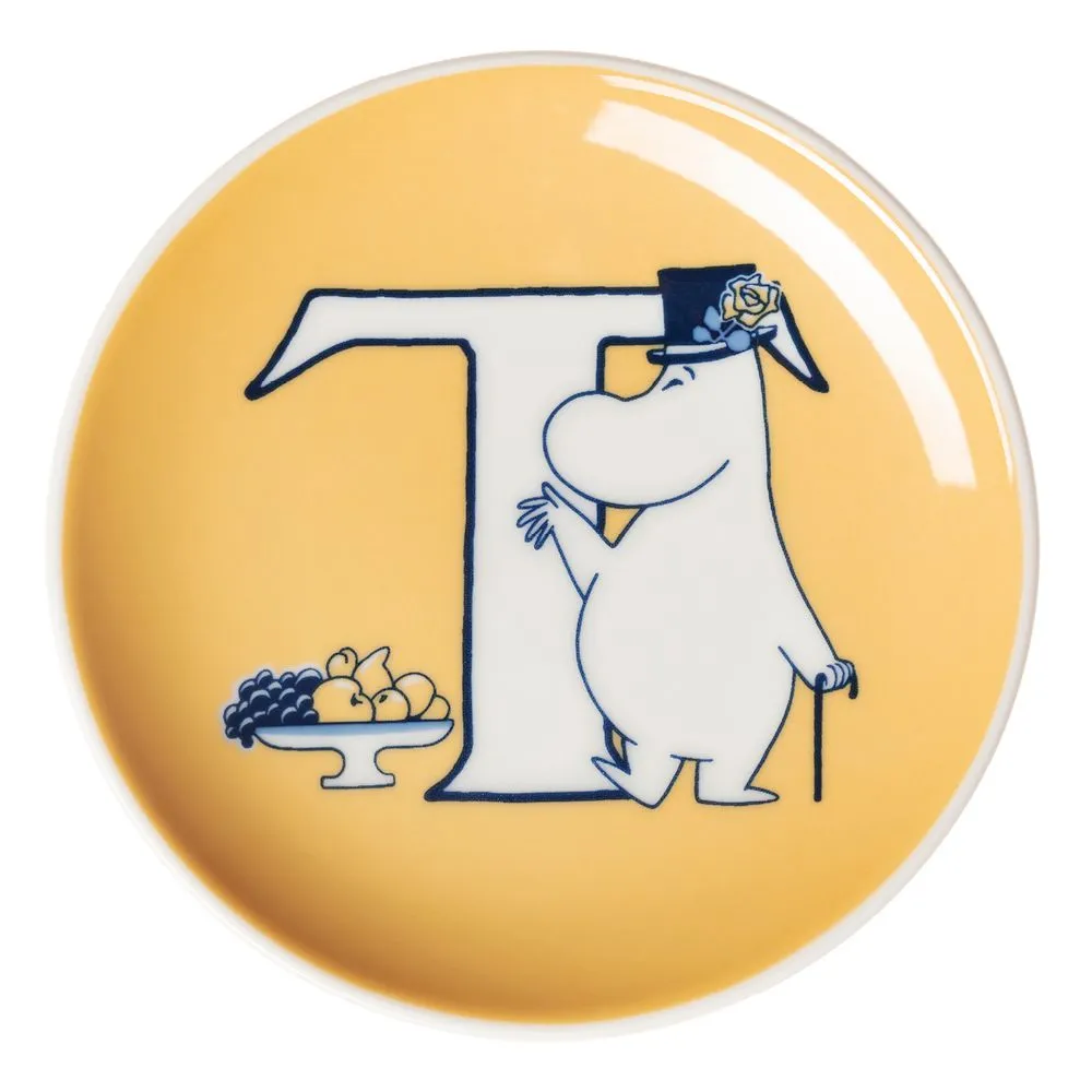 Moomintroll ABC assiette mini porcelaine 10,5 cm