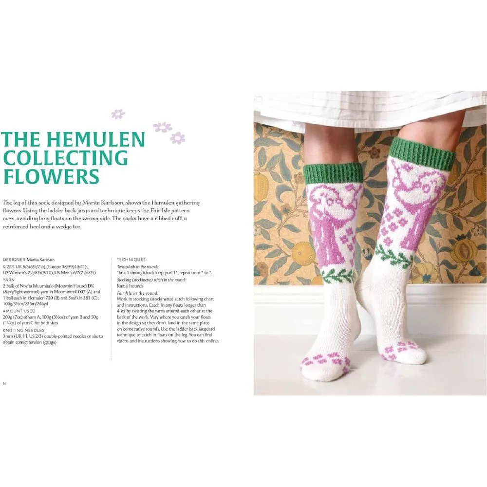 Moomintroll livre tricot chaussettes 29 modèles
