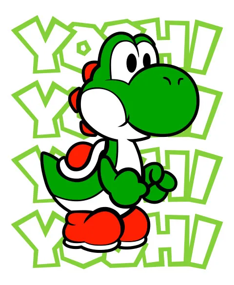 Pixgoodies Mario Yoshi t-shirt