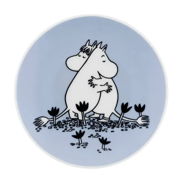 Moomintroll Blue Love mini assiette 10,5 cm câlin