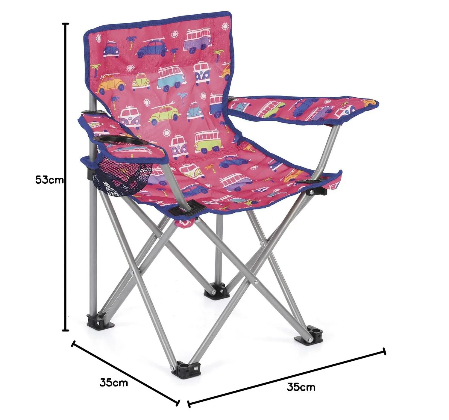 Brisa T1 Combi chaise camping enfant 53 cm accoudoirs