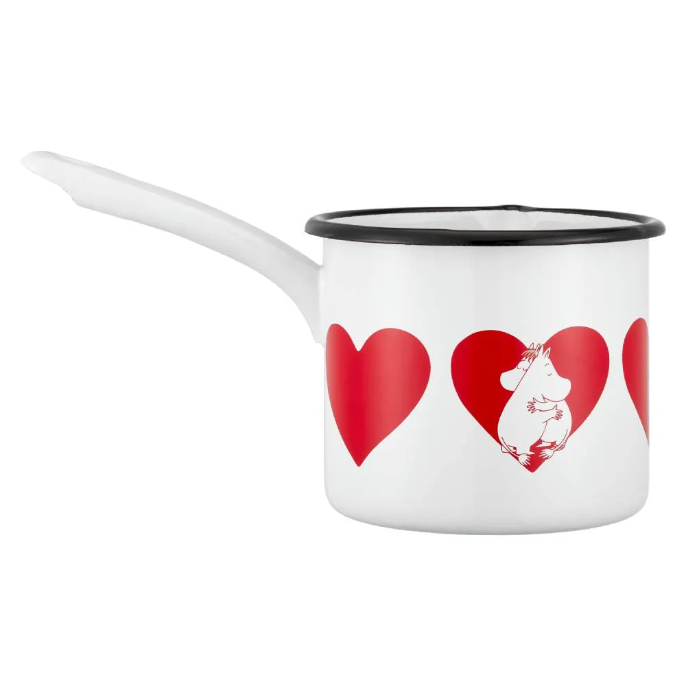 Moomintroll Heart casserole émaillée blanche 1,3 L