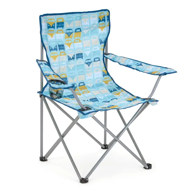 Brisa VW T1 Combi chaise camping pliable bleue