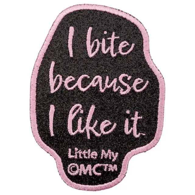 Little My Bite patch thermocollant pailleté noir