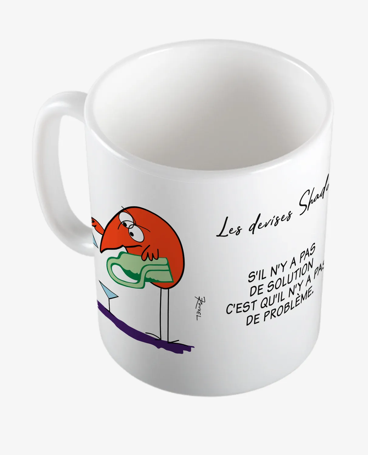 Pixgoodies Les Shadoks art de résoudre les problèmes mug céramique