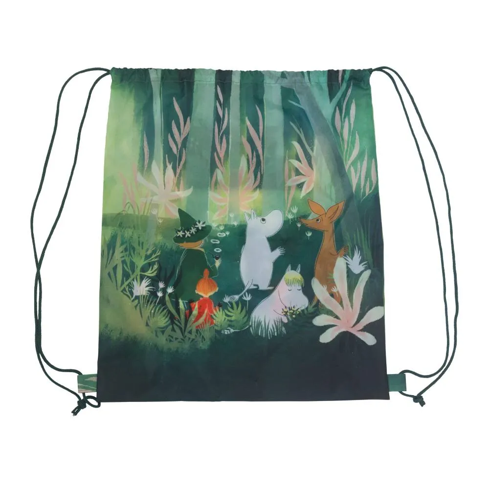 Moomintroll Family sac gym vert 35x41 cm recyclé