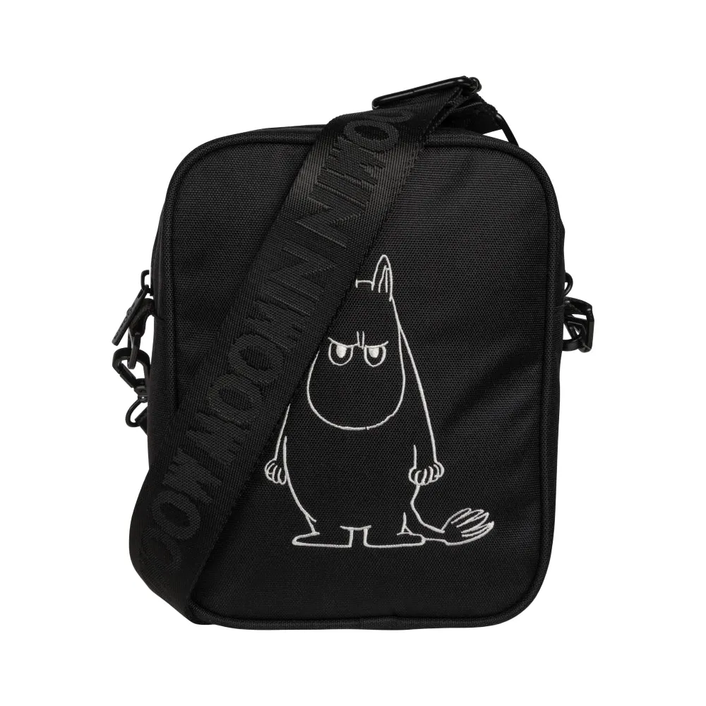 Moomintroll Angry sac bandoulière noir polyester recyclé