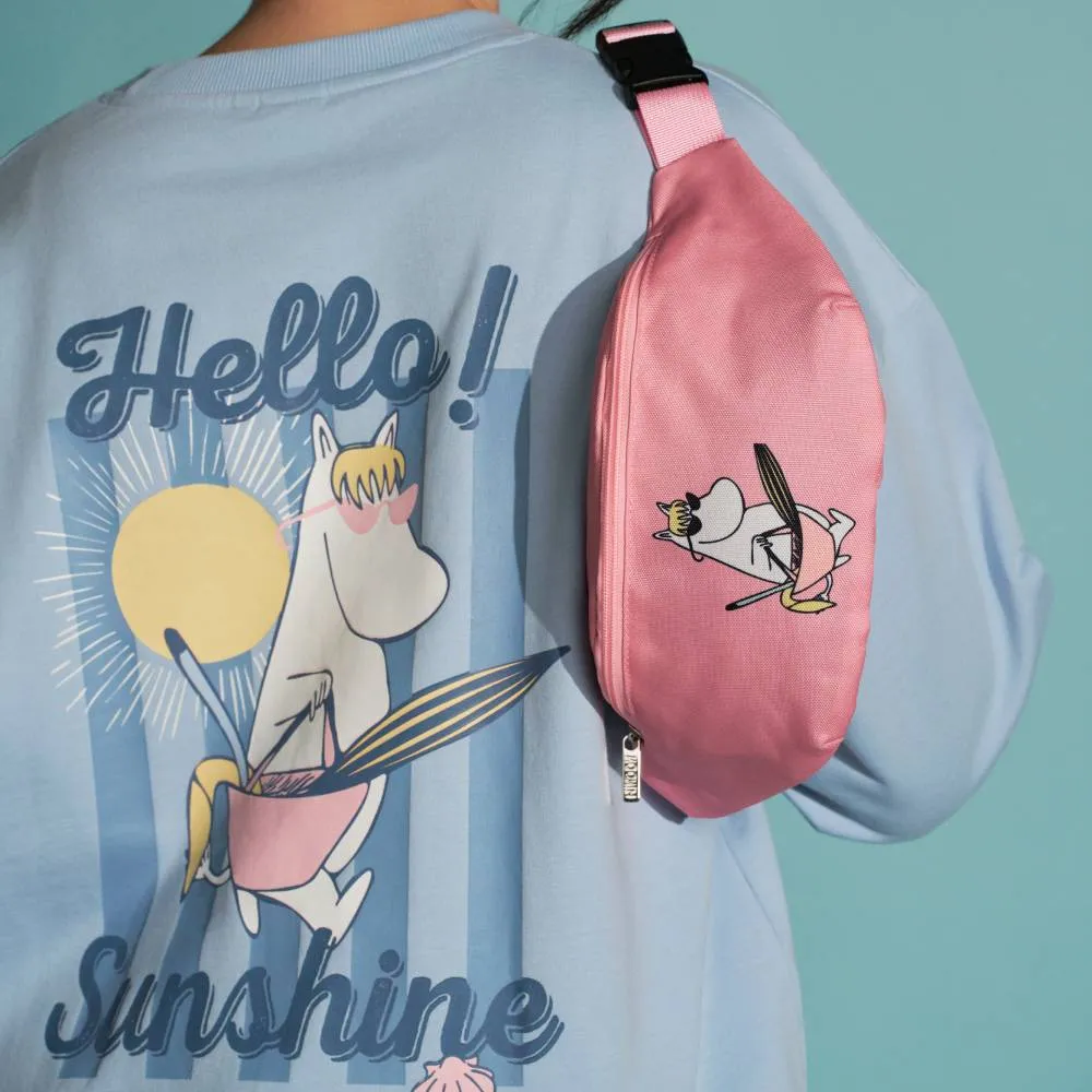 Moomintroll Sunshine Sac Banane Rose 30 cm