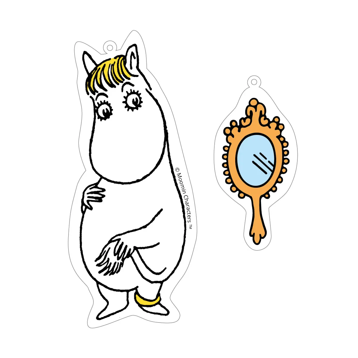 Moomintroll réflecteur personnage 7x9 cm