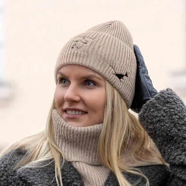 Moomintroll bonnet angora adulte taille unique