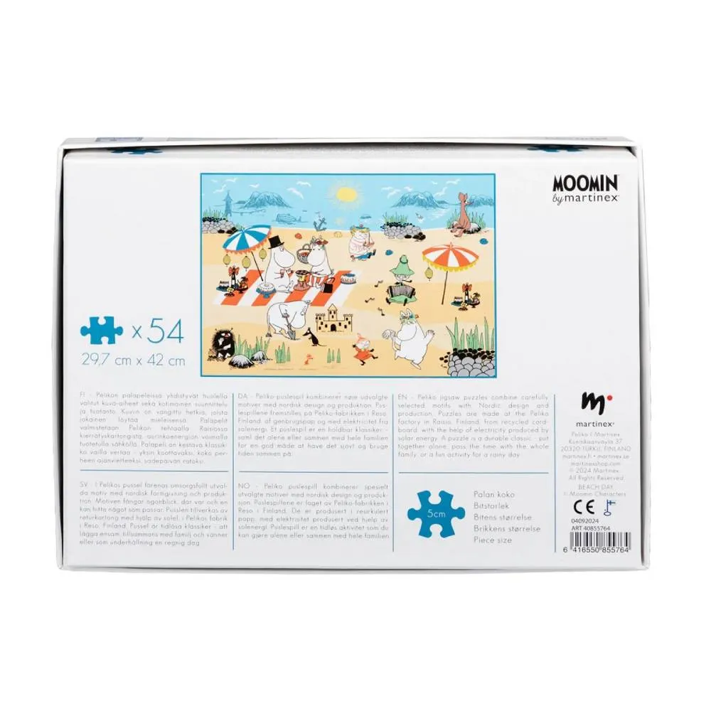 Moomintroll Beach Day puzzle 54 pièces 42x30cm