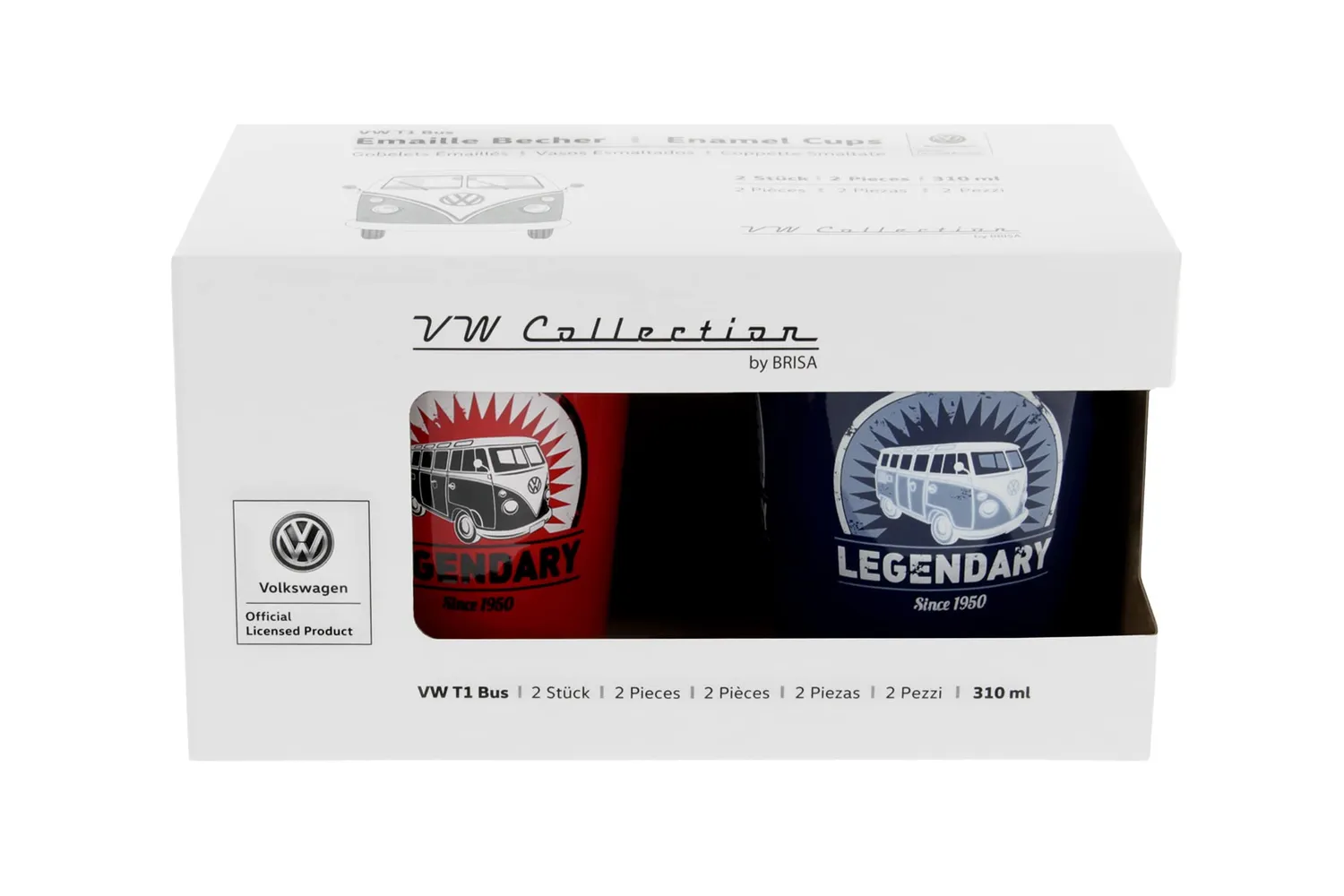 Brisa VW Collection T1 Bus Combi mugs lot de 2