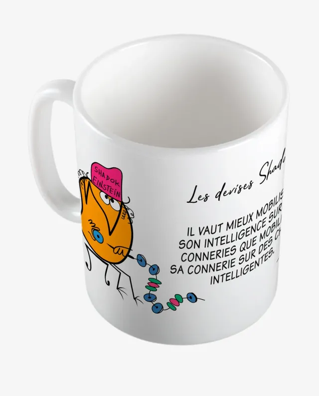 Pixgoodies Les Shadoks Mobiliser sa connerie mug en céramique