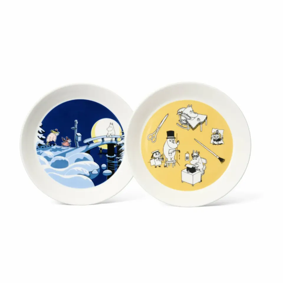 Moomintroll Collector's Edition 2022 assiettes Office Winternight x2
