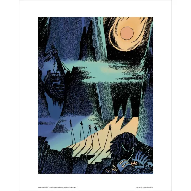 Moomin Comet in Moominland affiche 24x30 mat