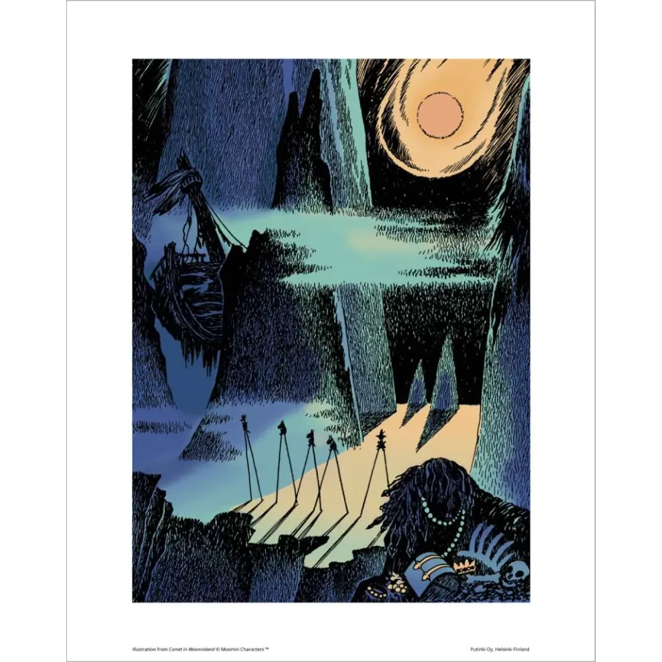 Moomin Comet in Moominland affiche 24x30 mat