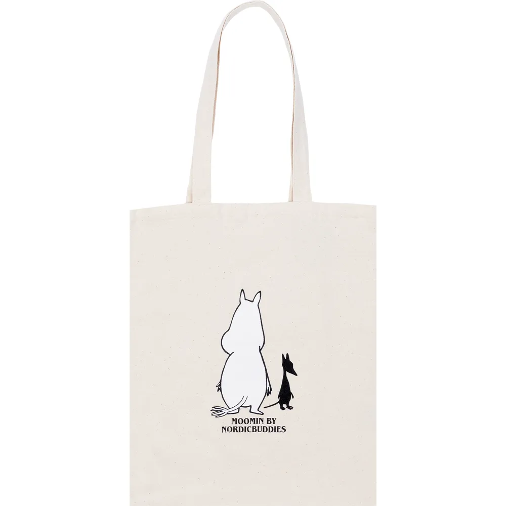 Moomintroll Surprised tote bag beige coton