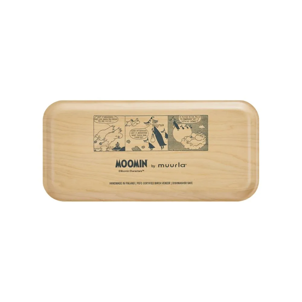Moomintroll Clouds Plateau Rose 27x13 cm Bouleau